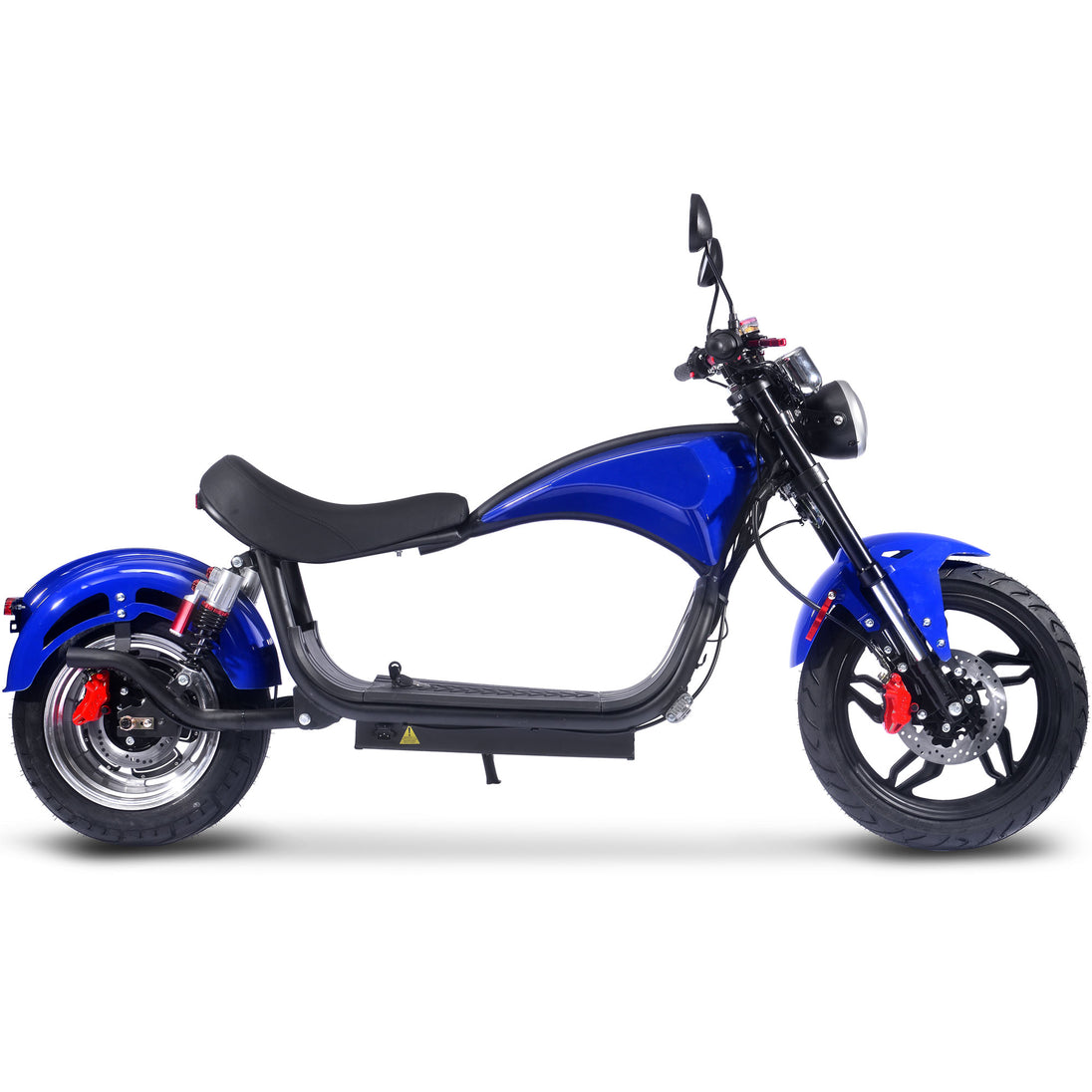 MotoTec Raven 60v 30ah 2500w Lithium Electric Scooter Blue - Image 4