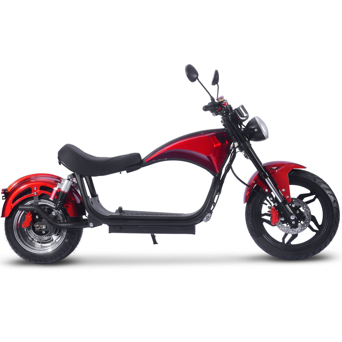 MotoTec Raven 60v 30ah 2500w Lithium Electric Scooter Red - Image 2