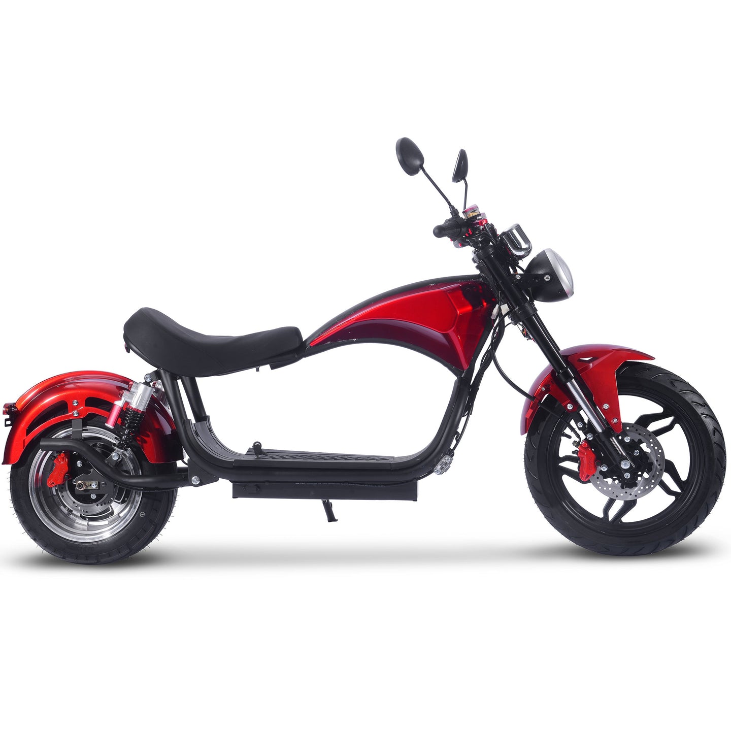 MotoTec Raven 60v 30ah 2500w Lithium Electric Scooter Red - Image 2
