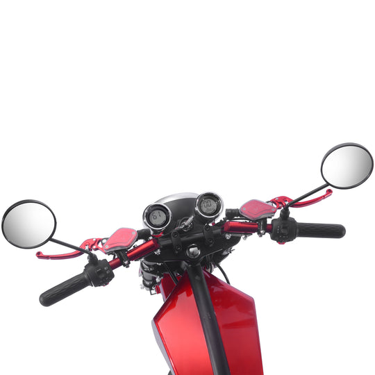 MotoTec Raven 60v 30ah 2500w Lithium Electric Scooter Red - Image 6