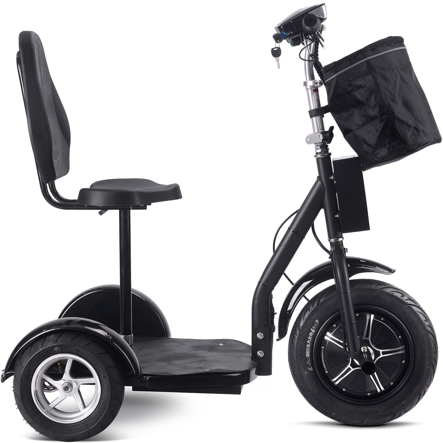 MotoTec Electric Trike 48v 1000w Lithium Black - Image 2