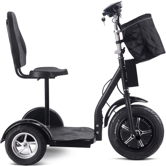 MotoTec Electric Trike 48v 1000w Lithium Black - Image 2