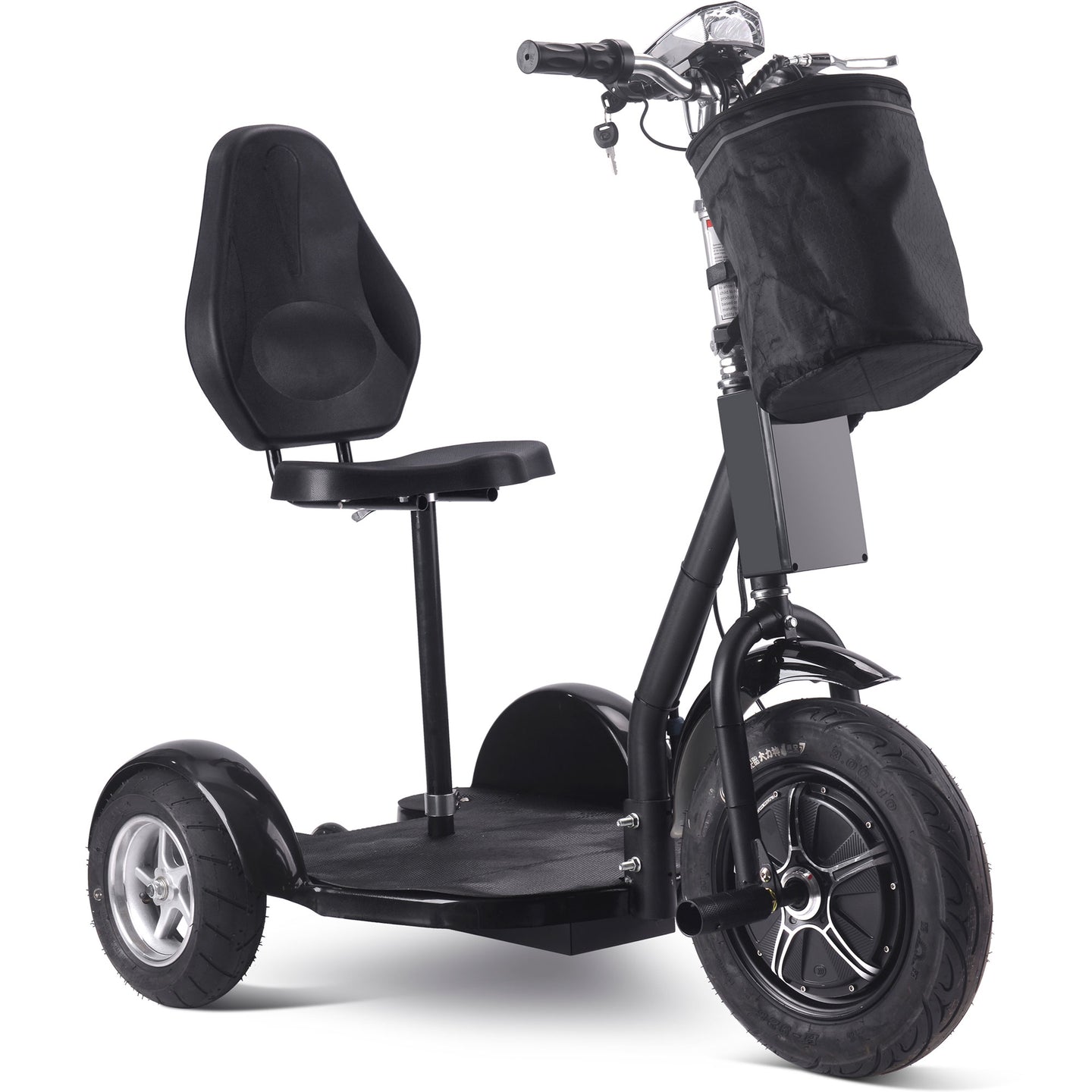MotoTec Electric Trike 48v 1000w Lithium Black - Image 3