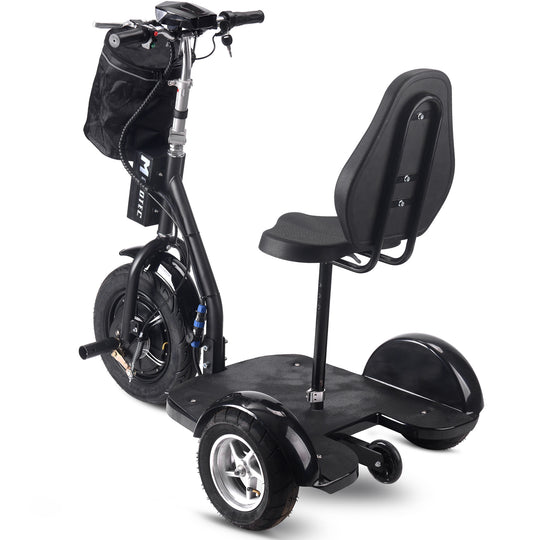 MotoTec Electric Trike 48v 1000w Lithium Black - Image 5