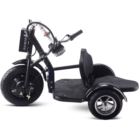 MotoTec Electric Trike 48v 1000w Lithium Black - Image 7