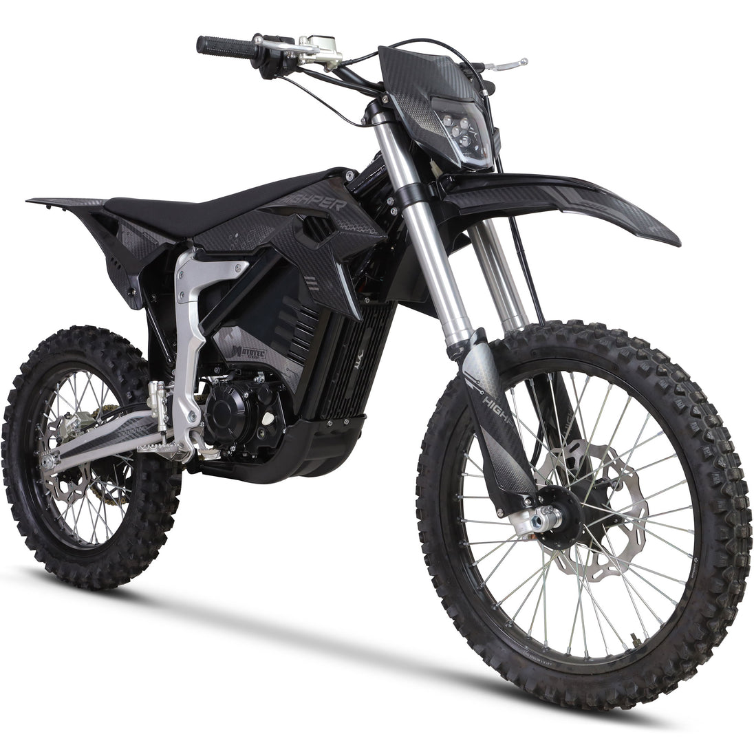 MotoTec Venom 72v 12000w 50ah Electric Dirt Bike White
