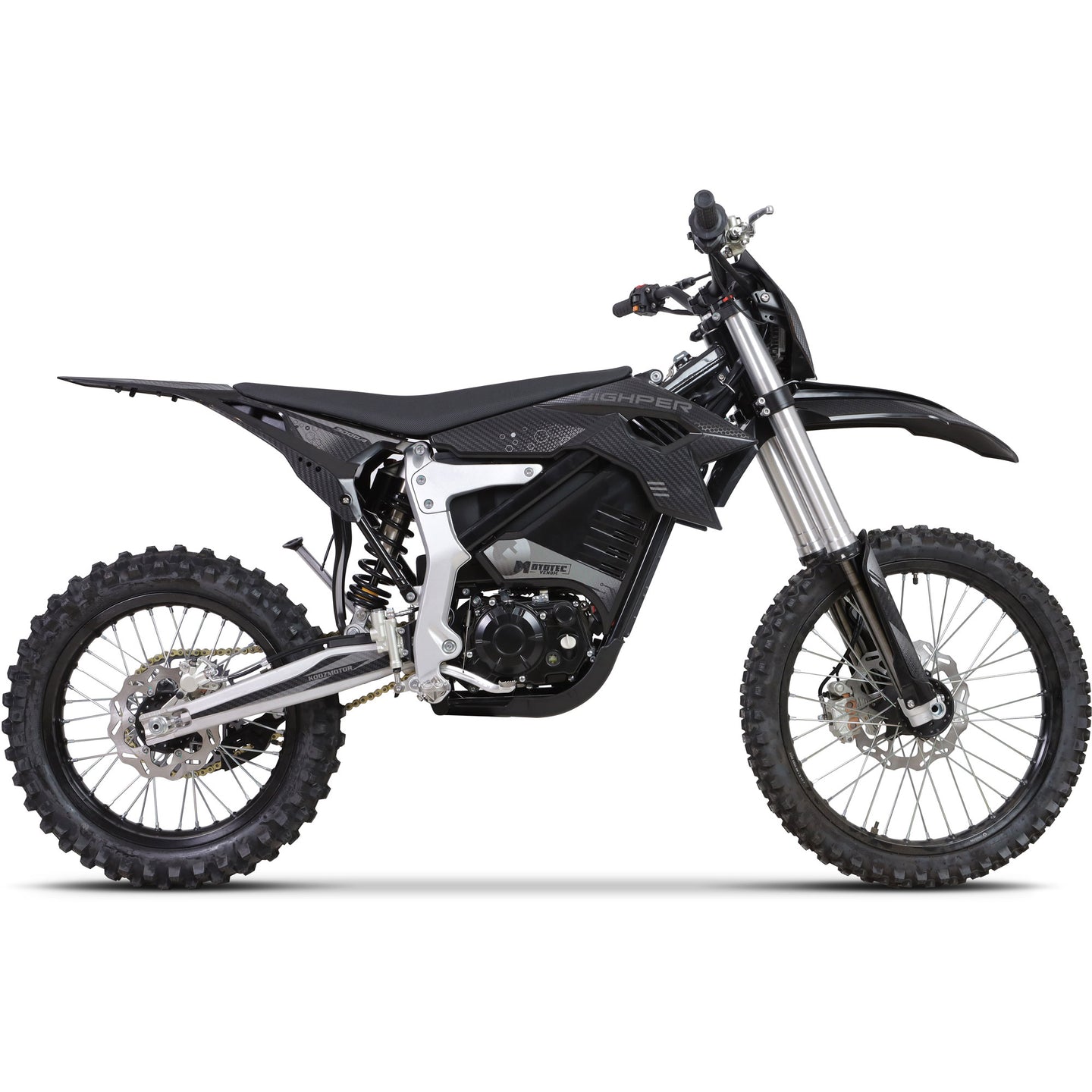 MotoTec Venom 72v 12000w 50ah Electric Dirt Bike White - Image 2