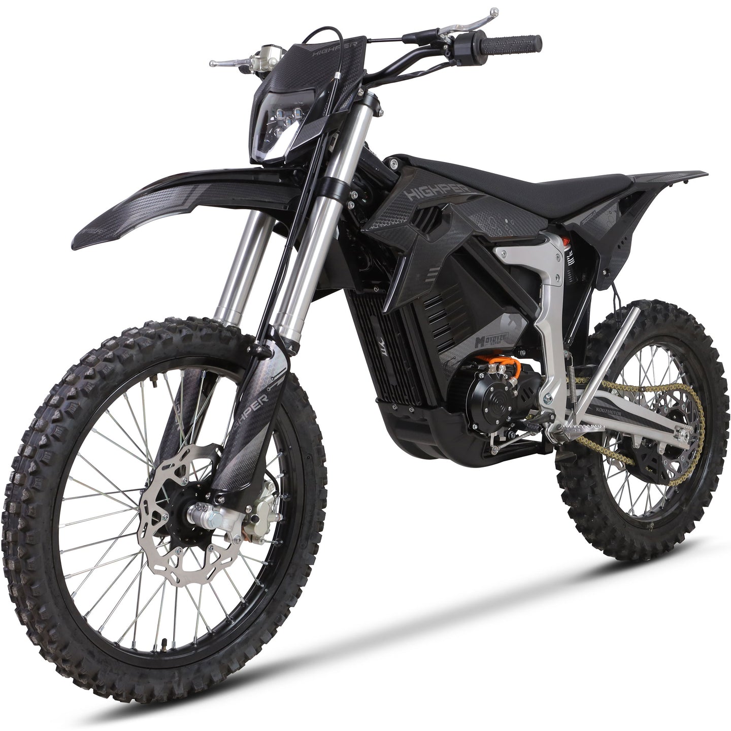 MotoTec Venom 72v 12000w 50ah Electric Dirt Bike White - Image 3