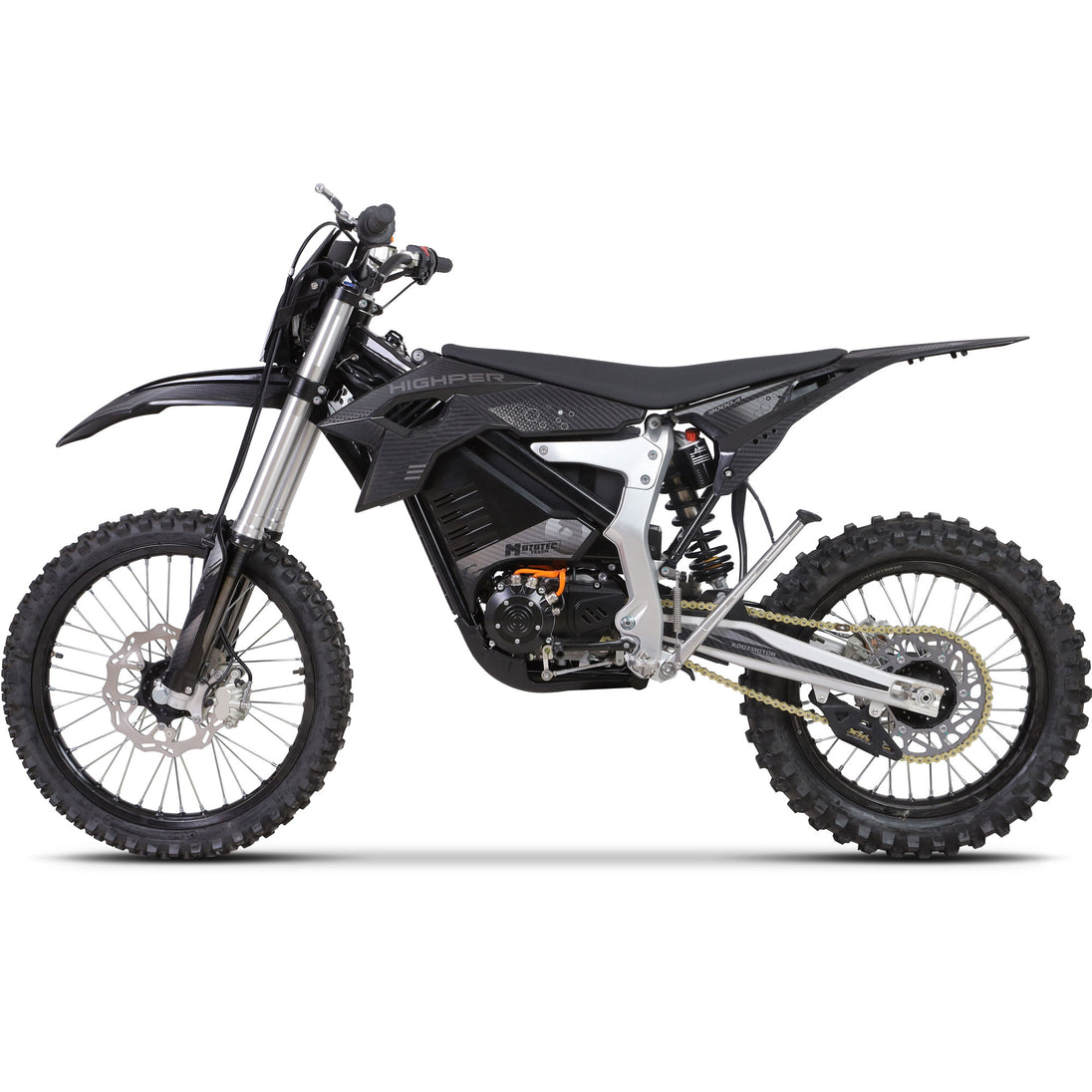 MotoTec Venom 72v 12000w 50ah Electric Dirt Bike White - Image 4