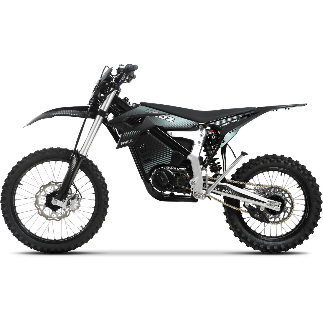MotoTec Venom 72v 30000w 773ah Electric Dirt Bike White - Image 3