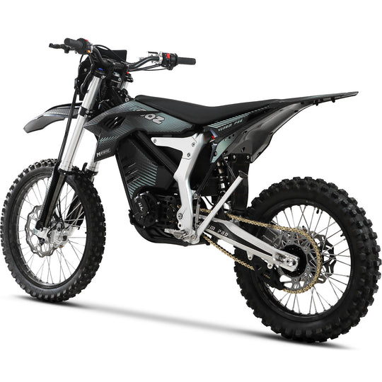 MotoTec Venom 72v 30000w 773ah Electric Dirt Bike White - Image 4