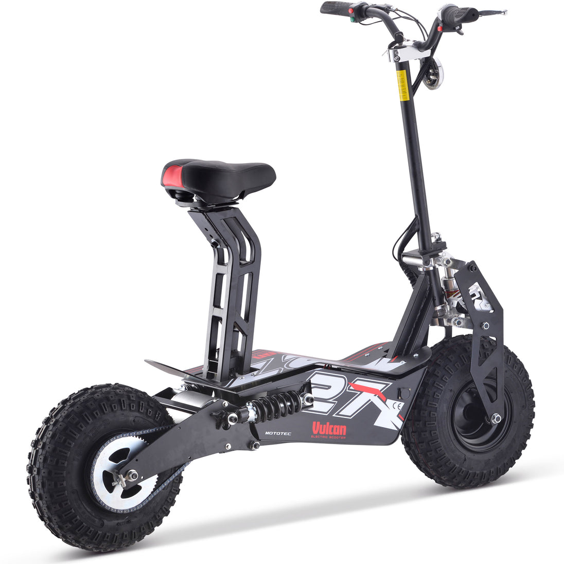 MotoTec Vulcan 48v 1600w Electric Scooter Black - Image 2