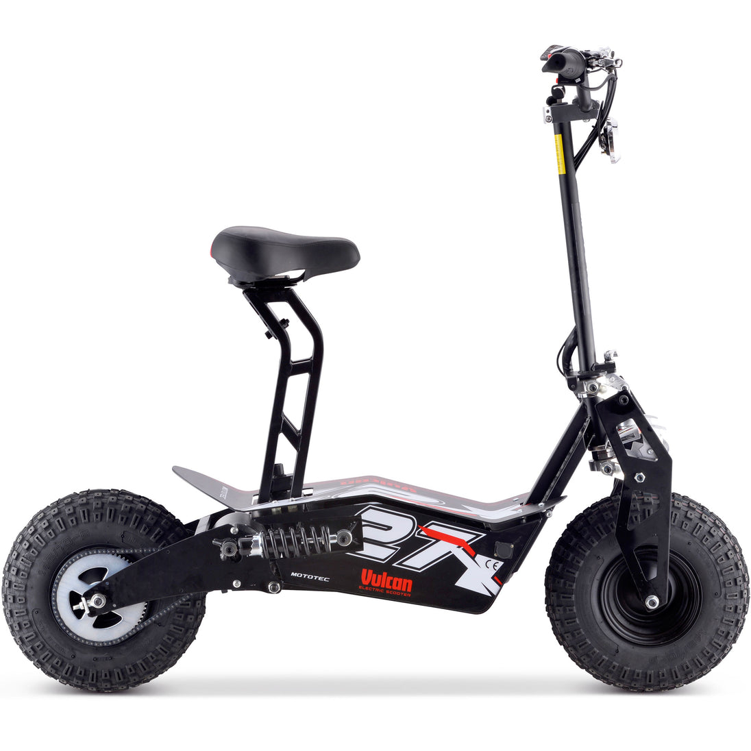 MotoTec Vulcan 48v 1600w Electric Scooter Black - Image 3