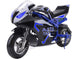 MotoTec Electric Pocket Bike GT 36v 500w Blue - Image 4