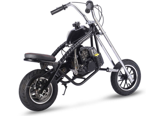 MotoTec 49cc Gas Mini Chopper Black - Image 2