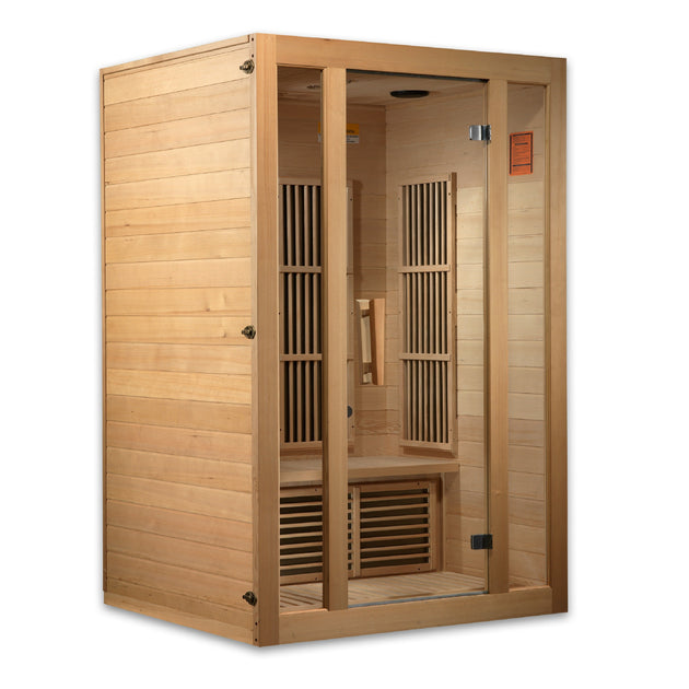 Golden Designs | Maxxus "Seattle" 2 Person Low EMF FAR IR Sauna | MX-J206-01