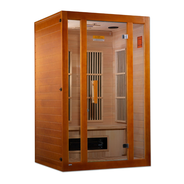 Golden Designs | Maxxus "Aspen" Dual Tech 2 person Low EMF FAR IR Sauna | MX-J206-02S