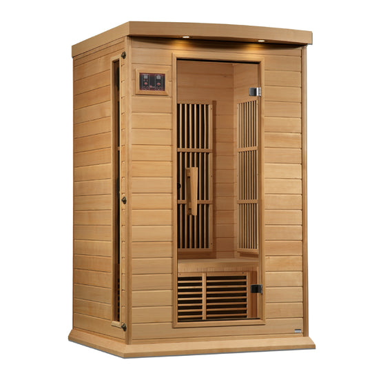 Golden Designs | Maxxus 2 Person Near Zero EMF FAR IR Sauna | MX-K206-01-ZF HEM