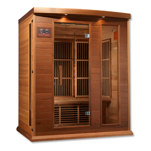 Golden Designs | Maxxus "Montilemar" 3 Person Near Zero EMF FAR IR Sauna | MX-K306-01-ZF CED