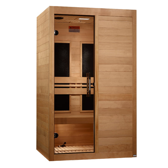 Golden Designs | Maxxus "S-Line" 2 Person Low EMF FAR IR Sauna | MX-S206-01