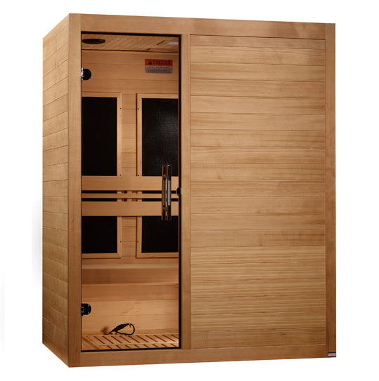 Golden Designs | Maxxus "S-Line" 3 Person Low EMF FAR IR Sauna | MX-S306-01