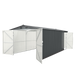 Chery Industrial | 10'x20' Metal Garage Shed with Double Front Doors, Side Entry Door