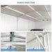 Chery Industrial 10'x20' Metal Garage Shed with Double Front Doors, Side Entry Door