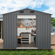 Chery Industrial 8'x6' Metal Storage Shed