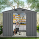 Chery Industrial 8'x12' Metal Storage Shed