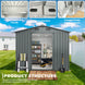 Chery Industrial 8'x12' Metal Storage Shed