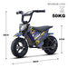 MotoTec 24v 250w (HP120E) Electric Powered Mini Bike Blue - Image 7