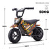 MotoTec 24v 250w (HP120E) Electric Powered Mini Bike Orange - Image 7