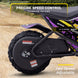 MotoTec 24v 250w (HP120E) Electric Powered Mini Bike Purple - Image 4