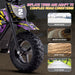MotoTec 24v 250w (HP120E) Electric Powered Mini Bike Purple - Image 6