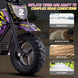MotoTec 24v 250w (HP120E) Electric Powered Mini Bike Purple - Image 6