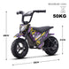 MotoTec 24v 250w (HP120E) Electric Powered Mini Bike Purple - Image 7