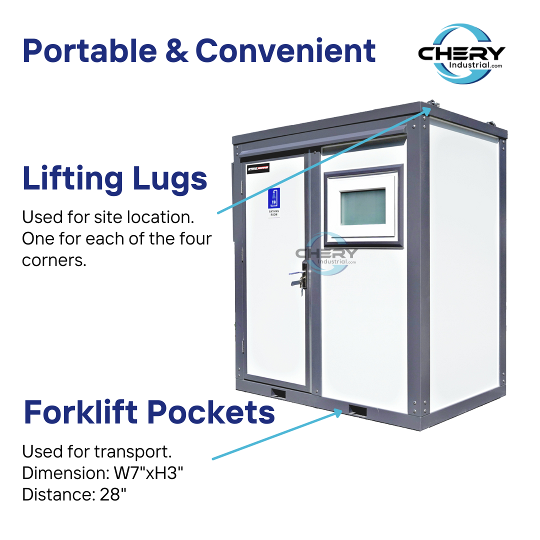 Chery Industrial Portable Mobile Shower Room