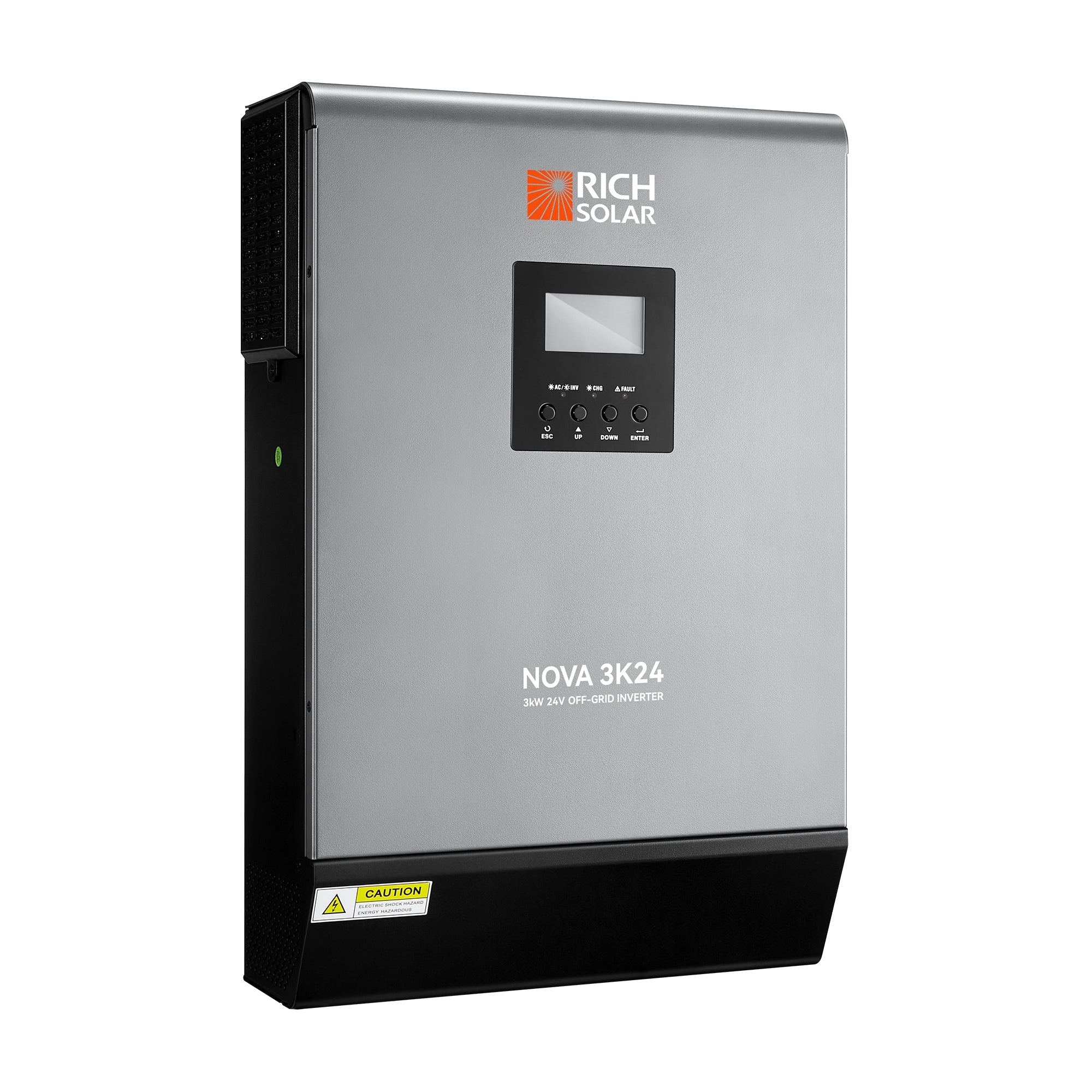 NOVA MAX 3K | 3000 Watt (3kW) 24 Volt Off-Grid Hybrid Solar Inverter | Powerful 3000W 24V Hybrid Inverter for RVs, Trailers, Campers, Vans, Trucks, Overlanders, Boats | #1 Ranked 24V Hybrid Inverter