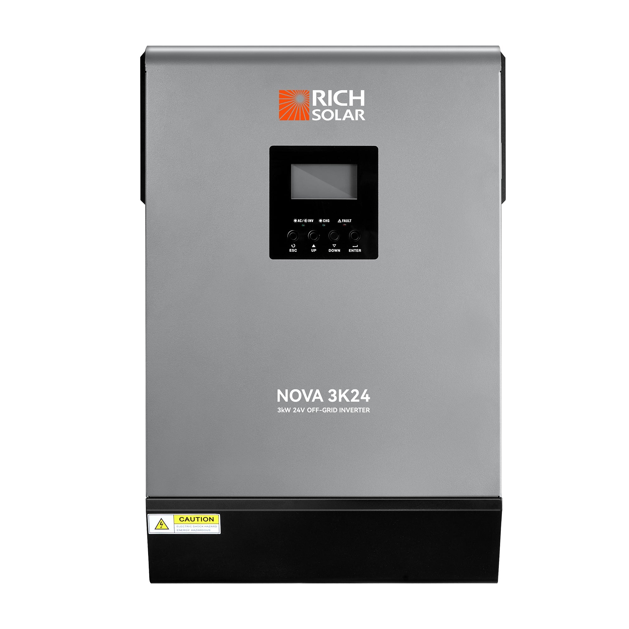 NOVA MAX 3K | 3000 Watt (3kW) 24 Volt Off-Grid Hybrid Solar Inverter | Powerful 3000W 24V Hybrid Inverter for RVs, Trailers, Campers, Vans, Trucks, Overlanders, Boats | #1 Ranked 24V Hybrid Inverter