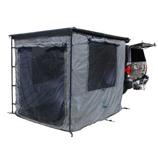 OVS | HD Nomadic Awning Room Enclosure, Grey Body, Green Trim (4 Walls & Floor) | 18089920
