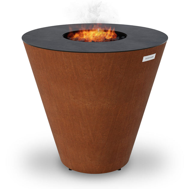 Arteflame One Series 40" - XXL Flat-Top Charcoal Grill & Fire Bowl (Single-Piece CORTEN Body)