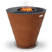 Arteflame Park Series - One-Piece CORTEN Steel Park Grill (30" / 40") with Half Griddle + Half Grill