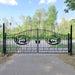 Chery Industrial 20x8 ft Steel Dual Swing Driveway Gate