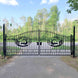 Chery Industrial 20x8 ft Steel Dual Swing Driveway Gate