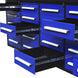 Chery Industrial 10ft 25-Drawer Storage Workbench with Wheels