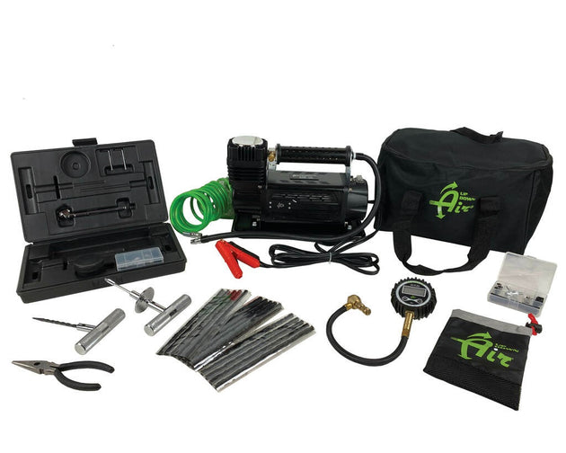 OVS | Up Down Air Compressor System, Digital Tire Deflator, & 53 Piece Tire Repair Kit | 55-1003