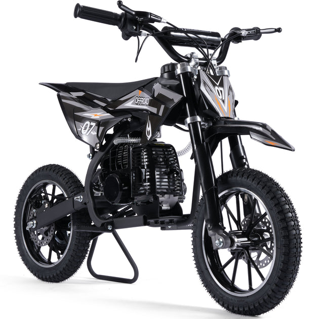 MotoTec Pioneer 49cc 2-Stroke Dirt Bike Black