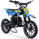 MotoTec Pioneer 49cc 2-Stroke Dirt Bike Blue