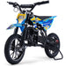 MotoTec Pioneer 49cc 2-Stroke Dirt Bike Blue - Image 6