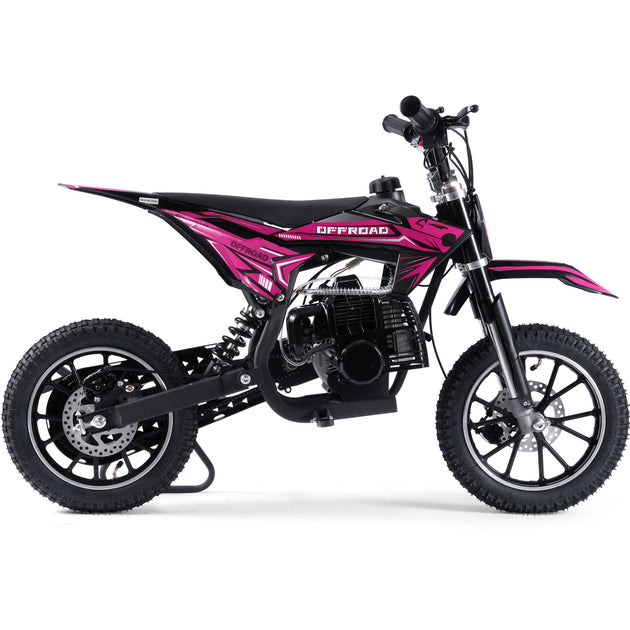 MotoTec Pioneer 49cc 2-Stroke Dirt Bike Pink - Image 2